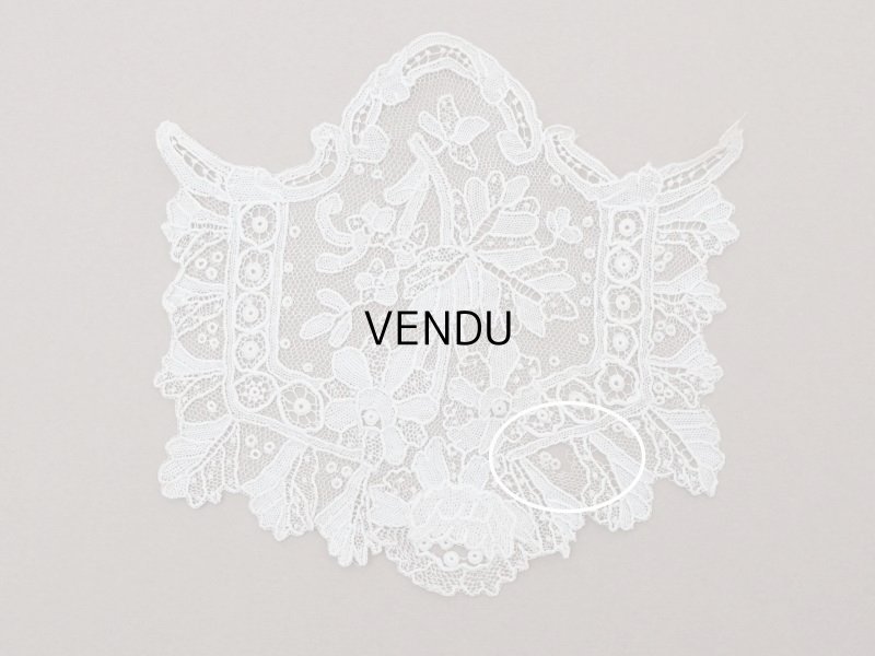 画像4: 19世紀末 アンティーク ポワンドローズの アプリケーション 2点セット『ポワン・ド・ガーズ』『ポワン・ド・ローズ』