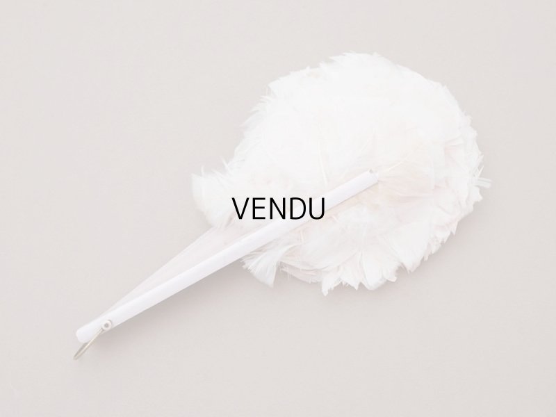 画像9: 1900年頃 アンティーク ファン パウダーピンクのフェザー 