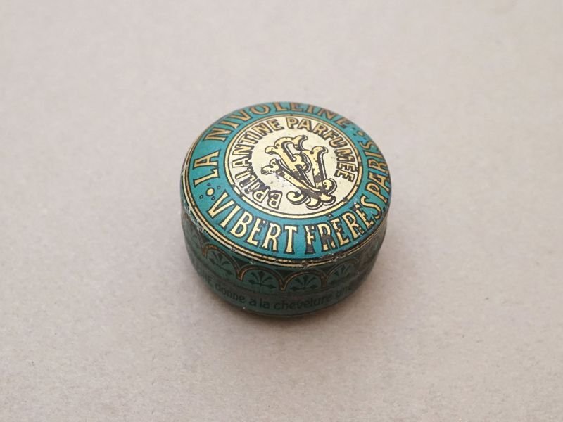 画像3: 1900年頃 アンティーク ワセリン缶 ヘリオトロープのヘアークリーム LA NIVOLEINE - VIBERT FRERES PARIS -