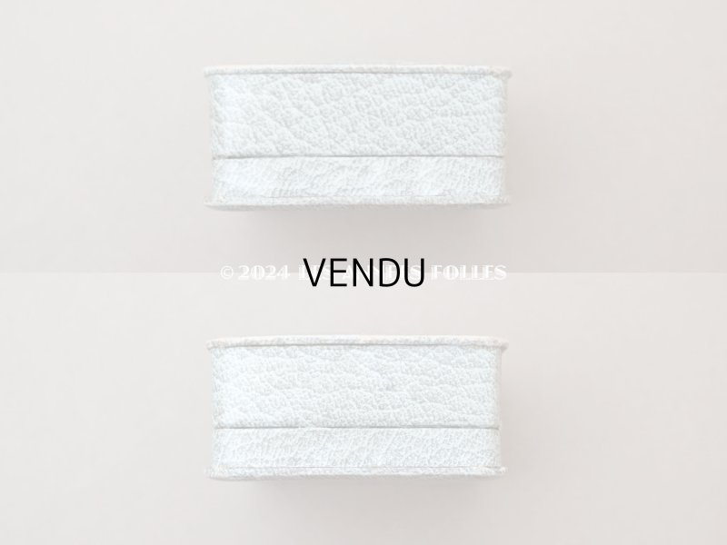 画像5: アンティーク ジュエリーボックス 金彩入り グレイッシュブルー