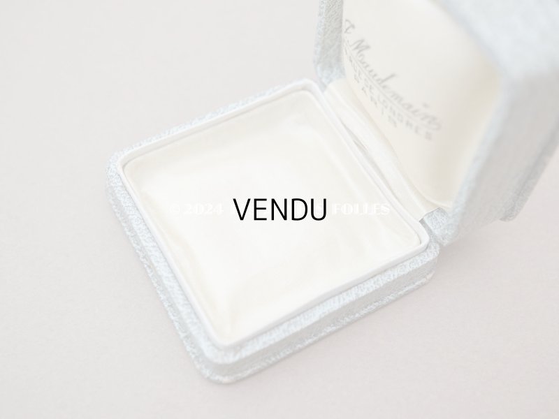 画像8: アンティーク ジュエリーボックス 金彩入り グレイッシュブルー