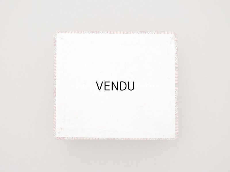 画像6: 1900年頃 アンティーク 薔薇模様&ストライプ　カルトナージュボックス 