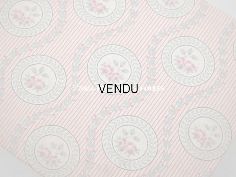 画像4: 1900年頃 アンティーク 薔薇模様&ストライプ　カルトナージュボックス 