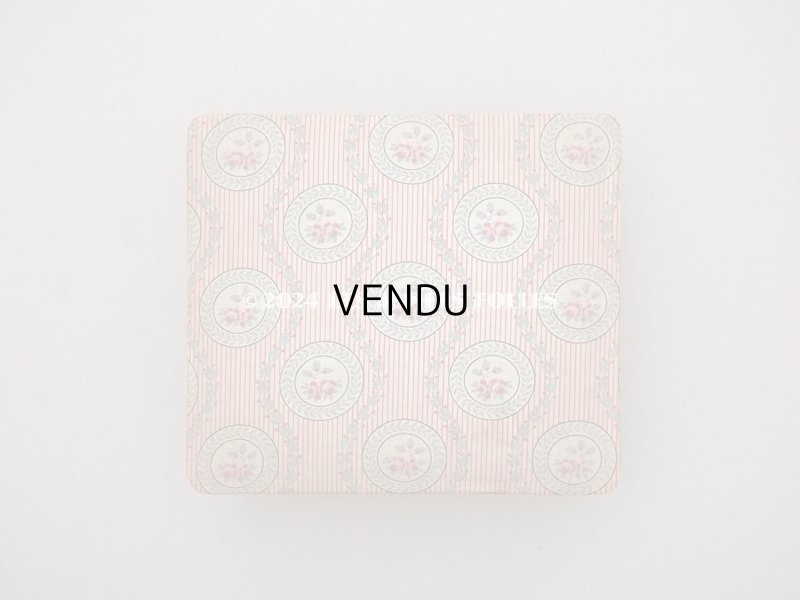 画像3: 1900年頃 アンティーク 薔薇模様&ストライプ　カルトナージュボックス 