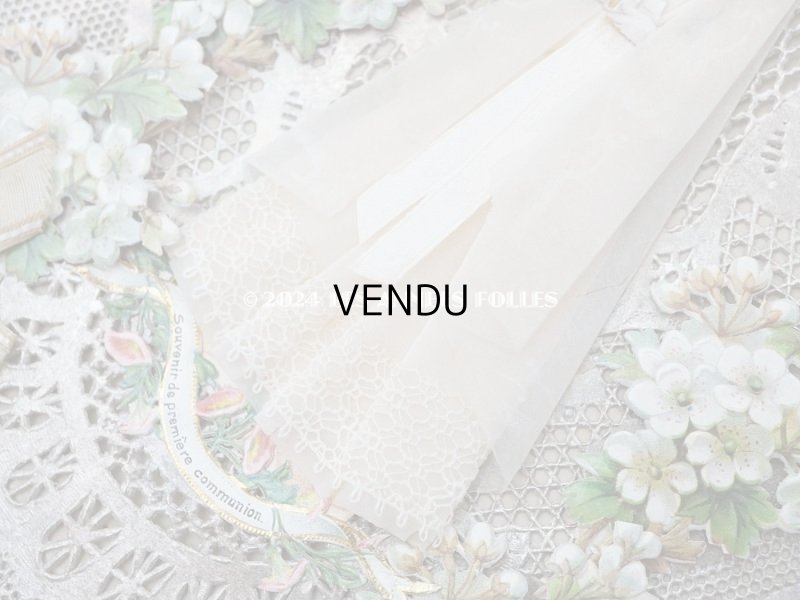 画像4: 1898年 アンティーク 初聖体の大きな立体カニヴェ 