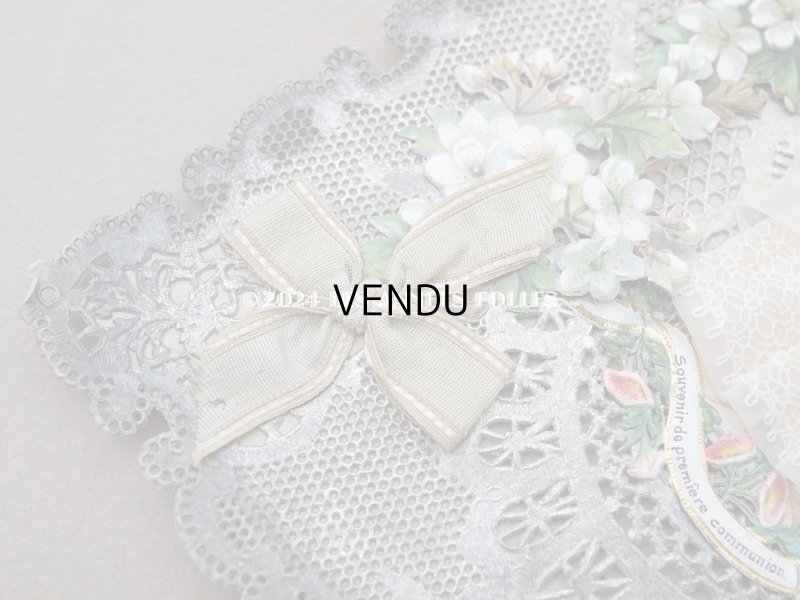 画像6: 1898年 アンティーク 初聖体の大きな立体カニヴェ 