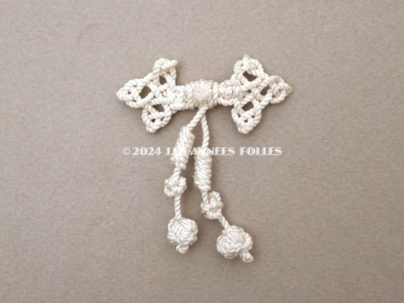 画像5: 1900年頃 アンティーク リボンのモチーフ パスマントリー