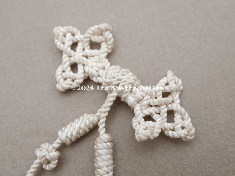 画像3: 1900年頃 アンティーク リボンのモチーフ パスマントリー