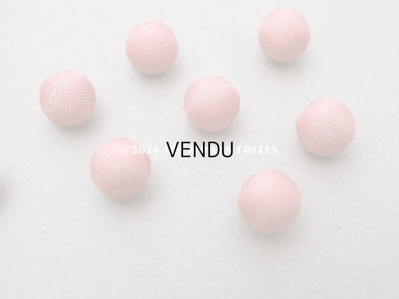 画像3: アンティーク ドール用 8mm くるみボタン オールドローズ 9ピース