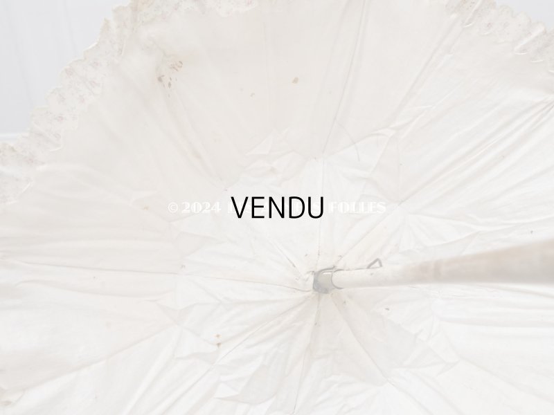 画像14: 1900年頃 アンティーク 子供用 日傘　小さな薔薇模様