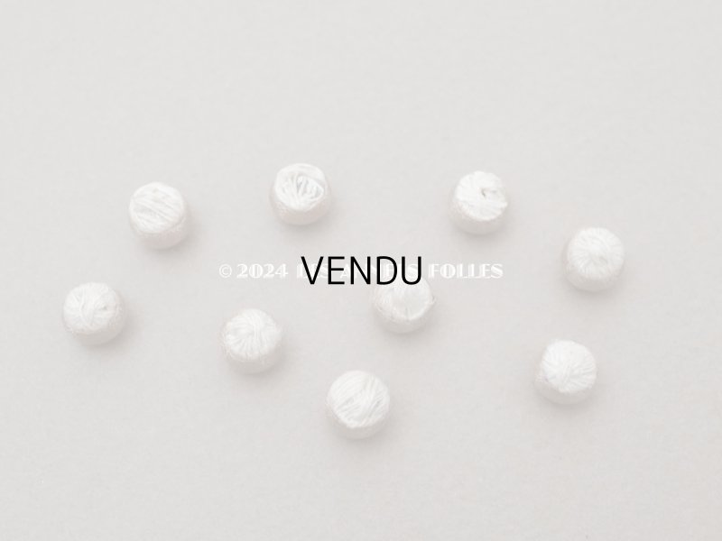 画像4: アンティーク ドール用 8mm くるみボタン トープ 9ピース