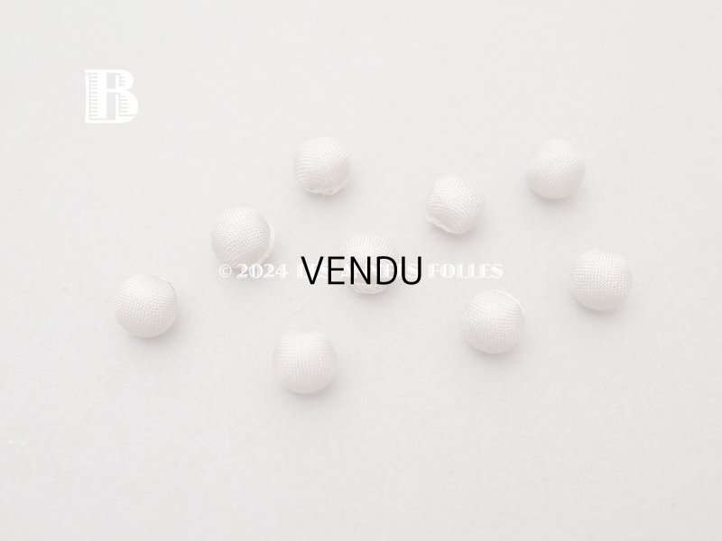 画像5: アンティーク ドール用 8mm くるみボタン トープ 9ピース