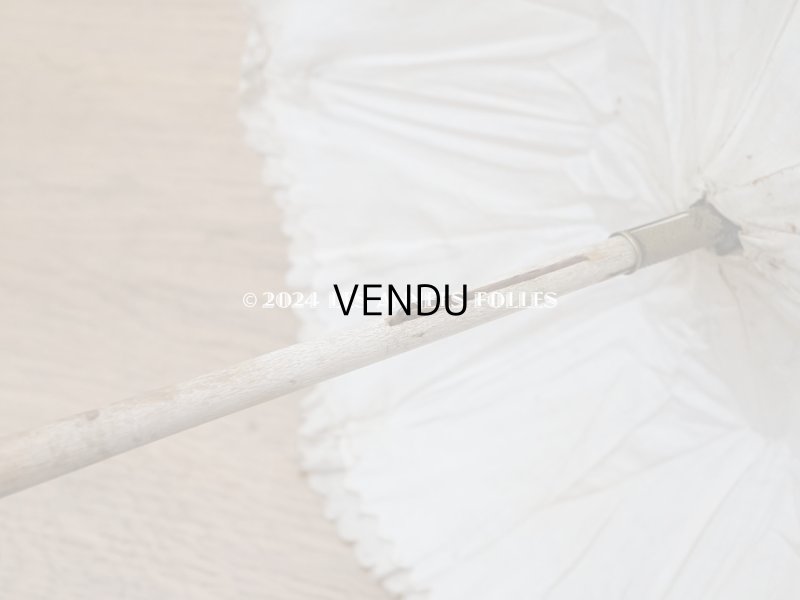 画像16: 1900年頃 アンティーク 子供用 日傘　小さな薔薇模様