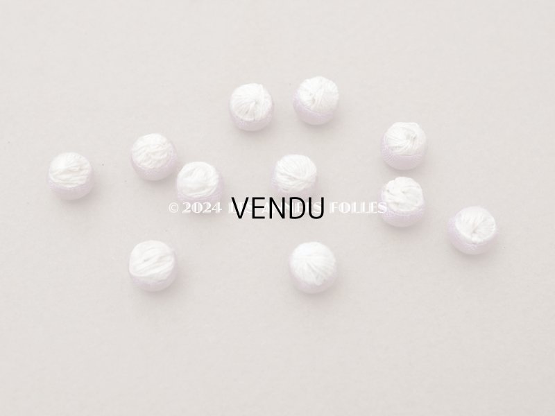 画像7: アンティーク ドール用 8mm くるみボタン ラヴェンダー 11ピース