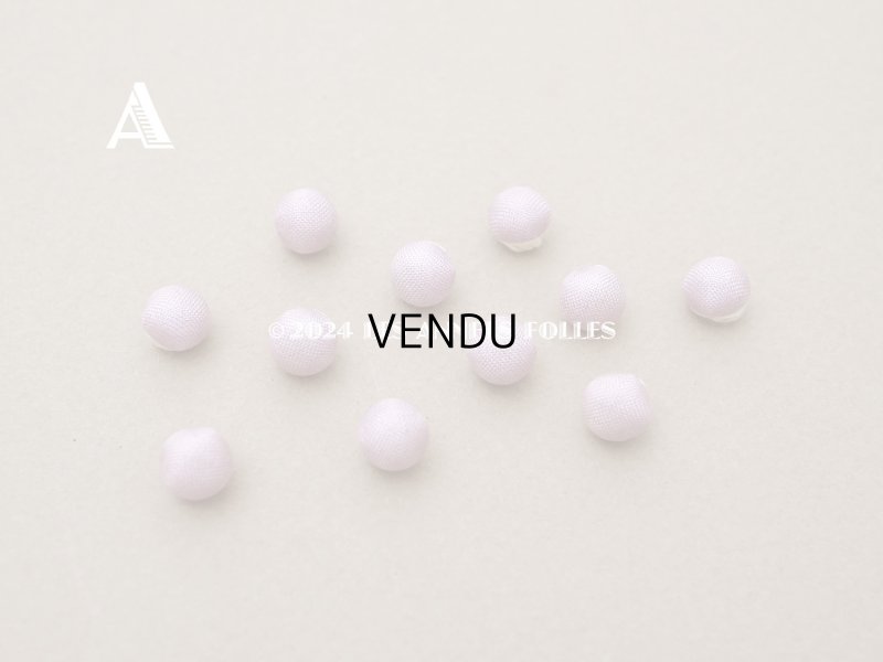 画像2: アンティーク ドール用 8mm くるみボタン ラヴェンダー 11ピース