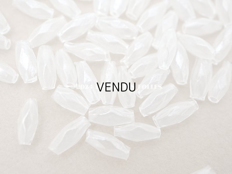 画像6: アンティーク スフレビーズ カット入り　半透明 4×9mm 吹きガラス製ビーズ 