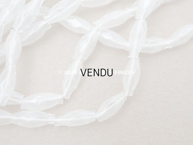 画像4: アンティーク スフレビーズ カット入り　半透明 4×9mm 吹きガラス製ビーズ 