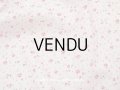 アンティーク 小さな薔薇模様 薄手のコットンファブリック 98×76cm