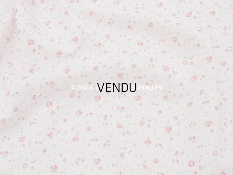 画像3: アンティーク 小さな薔薇模様 薄手のコットンファブリック 98×76cm