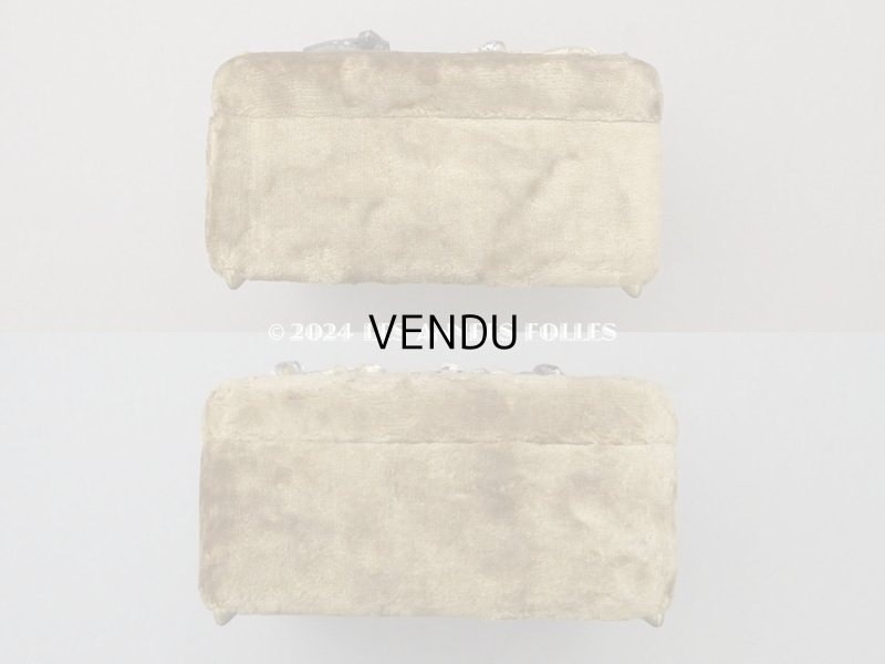 画像12: 19世紀末 アンティーク 裁縫箱&ジュエリーボックス　カーキ ベルベット＆シルククッション