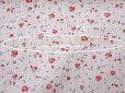 画像6: アンティーク 小さな薔薇模様 薄手のコットンファブリック 98×76cm