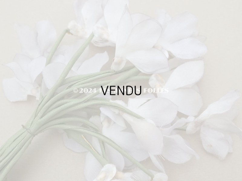 画像6: アンティーク 菫の布花 