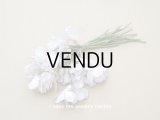 アンティーク 菫の布花 