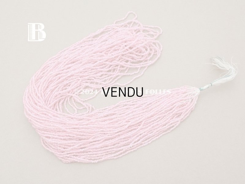 画像6: アンティーク クリア＆ピンク　シードビーズ ガラスビーズ  