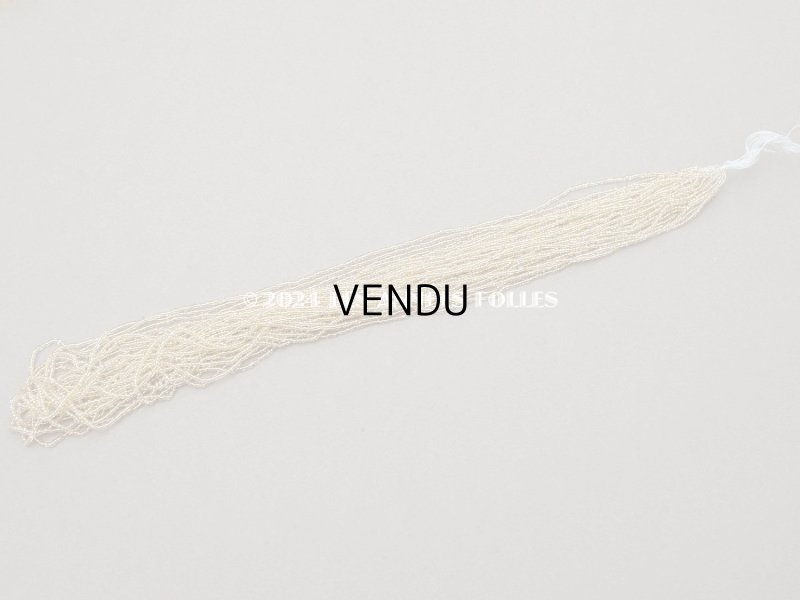 画像9: アンティーク シードビーズ ガラス製 クリア＆イエローゴールド 