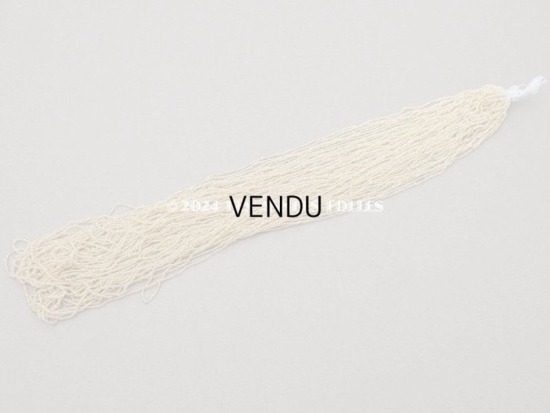 画像5: アンティーク シードビーズ ガラス製 クリア＆イエローゴールド 