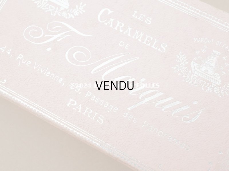 画像5: アンティーク お菓子箱『ショコラ・フランソワ・ マルキ』LES CARAMELS DE F.MARQUIS - CHOCOLAT FRANCOIS MARQUIS PARIS -