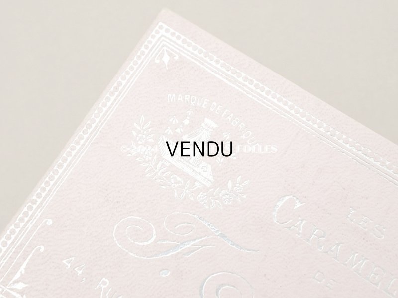 画像4: アンティーク お菓子箱『ショコラ・フランソワ・ マルキ』LES CARAMELS DE F.MARQUIS - CHOCOLAT FRANCOIS MARQUIS PARIS -