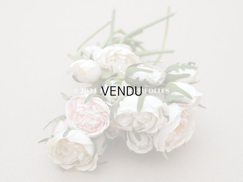 画像5: アンティーク 薔薇のブーケ パウダーピンク＆ホワイト　クウォーターロゼット咲き