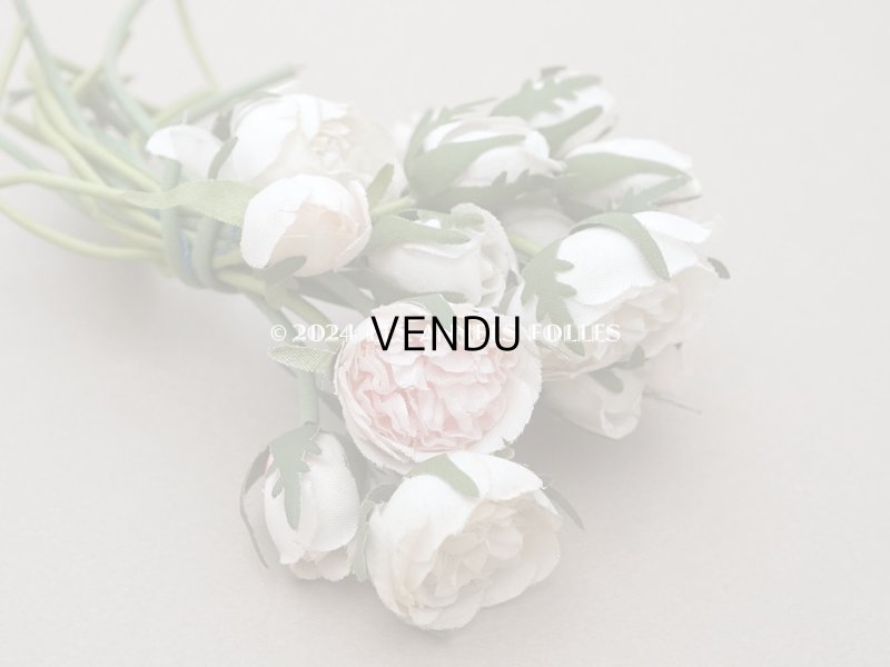 画像6: アンティーク 薔薇のブーケ パウダーピンク＆ホワイト　クウォーターロゼット咲き