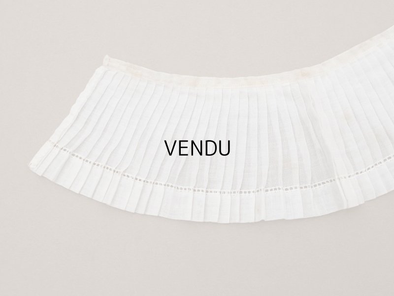 画像6: アンティーク プリーツリボン 2点セット コットンオーガンジー オフホワイト 92cm