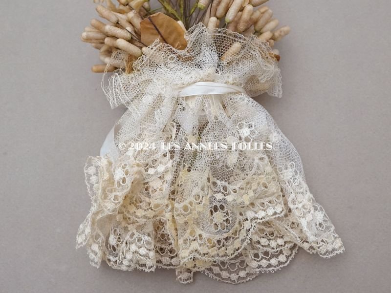 画像10: 1900年頃 アンティーク ワックスフラワーのブーケ ウェディングブーケ  結婚式 ティアラ