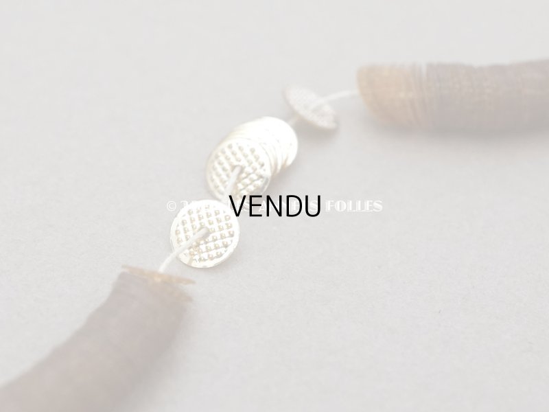 画像2: アンティーク　スパンコール 格子柄 5mm シャンパンゴールド