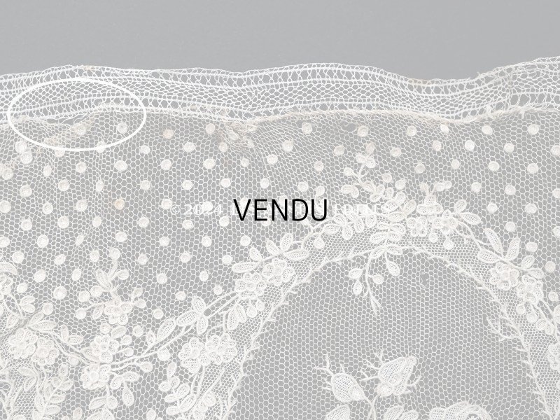 画像17: 18世紀末~19世紀初頭 アンティーク  アランソンレース 幅広 1.6m　14cm幅　ミュージアムピース