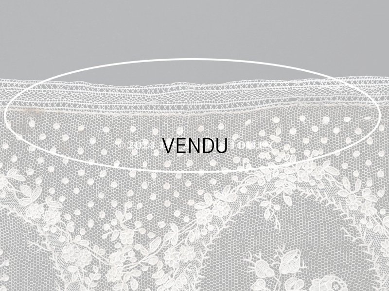 画像19: 18世紀末~19世紀初頭 アンティーク  アランソンレース 幅広 1.6m　14cm幅　ミュージアムピース