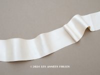 1900年頃 アンティーク シルク製 サテンリボン 幅広 5.8cm幅  パウダーピンク