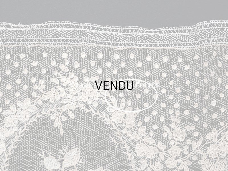 画像21: 18世紀末~19世紀初頭 アンティーク  アランソンレース 幅広 1.6m　14cm幅　ミュージアムピース