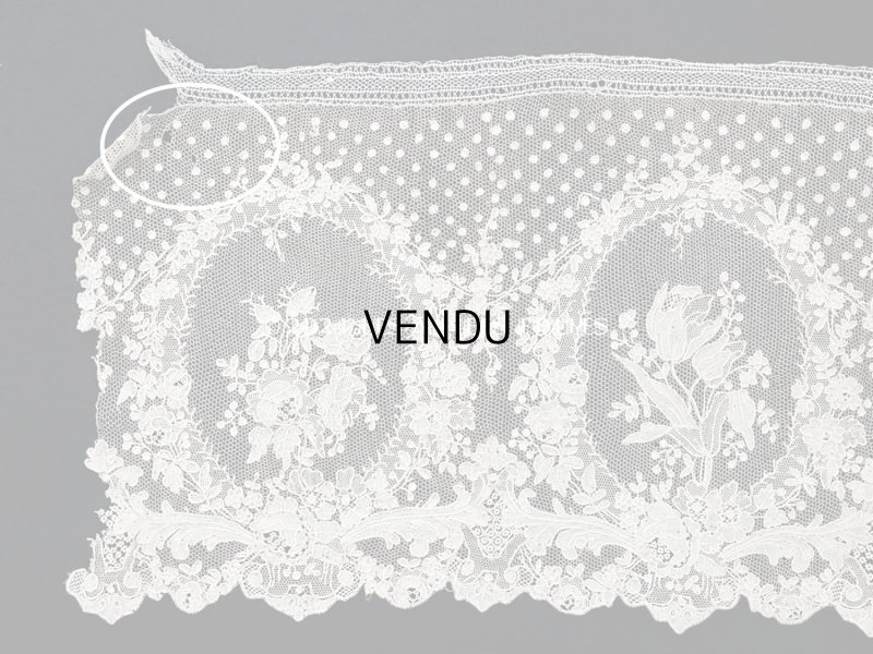 画像14: 18世紀末~19世紀初頭 アンティーク  アランソンレース 幅広 1.6m　14cm幅　ミュージアムピース