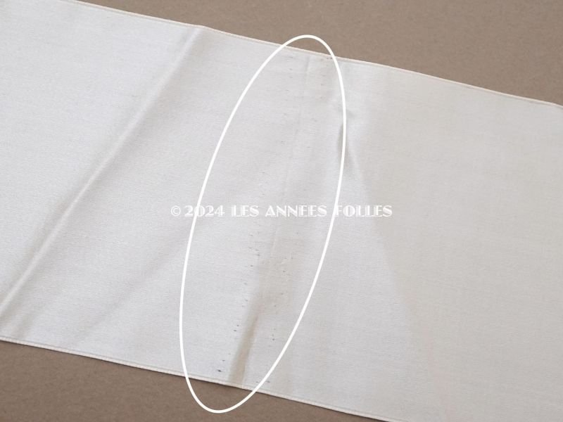 画像4: 1900年頃 アンティーク シルク製 サテンリボン 幅広 10cm幅  パウダーピンク