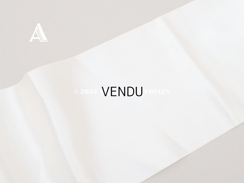 画像2: 1900年頃 アンティーク シルク製 サテンリボン 幅広 10cm幅  パウダーピンク