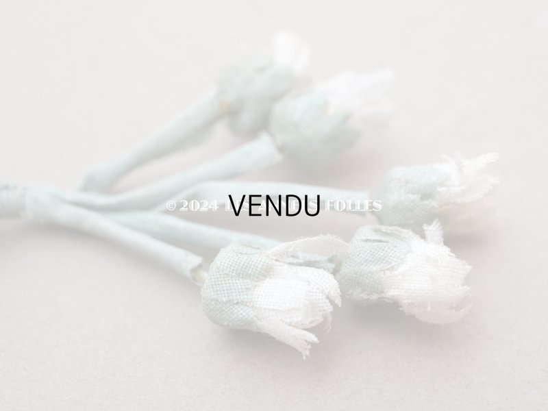 画像5: アンティーク デイジーの蕾の布花 20ピースのセット