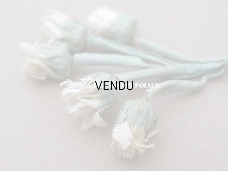 画像6: アンティーク デイジーの蕾の布花 20ピースのセット