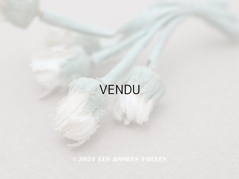 画像4: アンティーク デイジーの蕾の布花 20ピースのセット