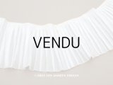 アンティーク  幅広　プリーツリボン オーガンジー オフホワイト 12cm幅