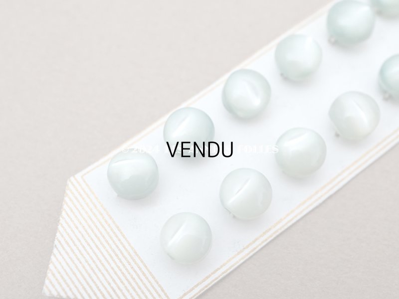 画像3: アンティーク マザーオブパール製 ボタン 7.5mm パウダーグリーン 12ピース シェルボタン