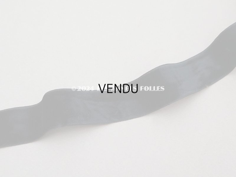 画像3: 19世紀末 アンティーク シルク製 ベルベットリボン 黒 3.3m 29mm幅